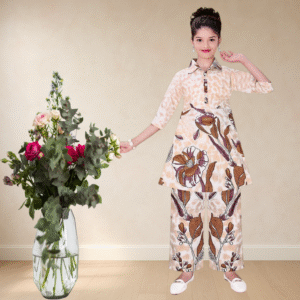 girls cotton printed nightwear coat set | lightweight sleepwear suit for kids & teens (2–15 years)